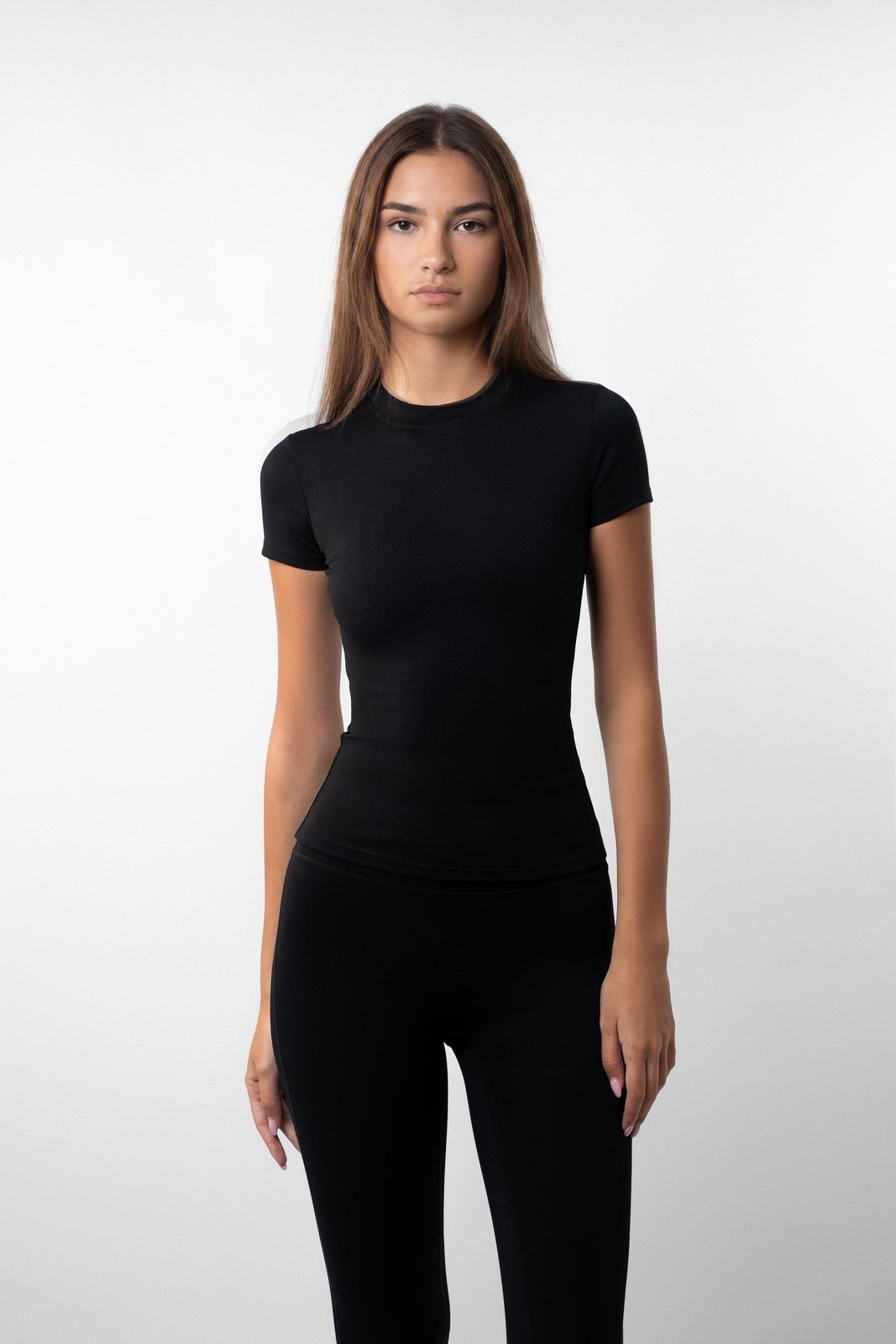 Sport T-shirt Dames | Compressie Pasvorm | Korte Mouw Fitness Top-Boutique Moda