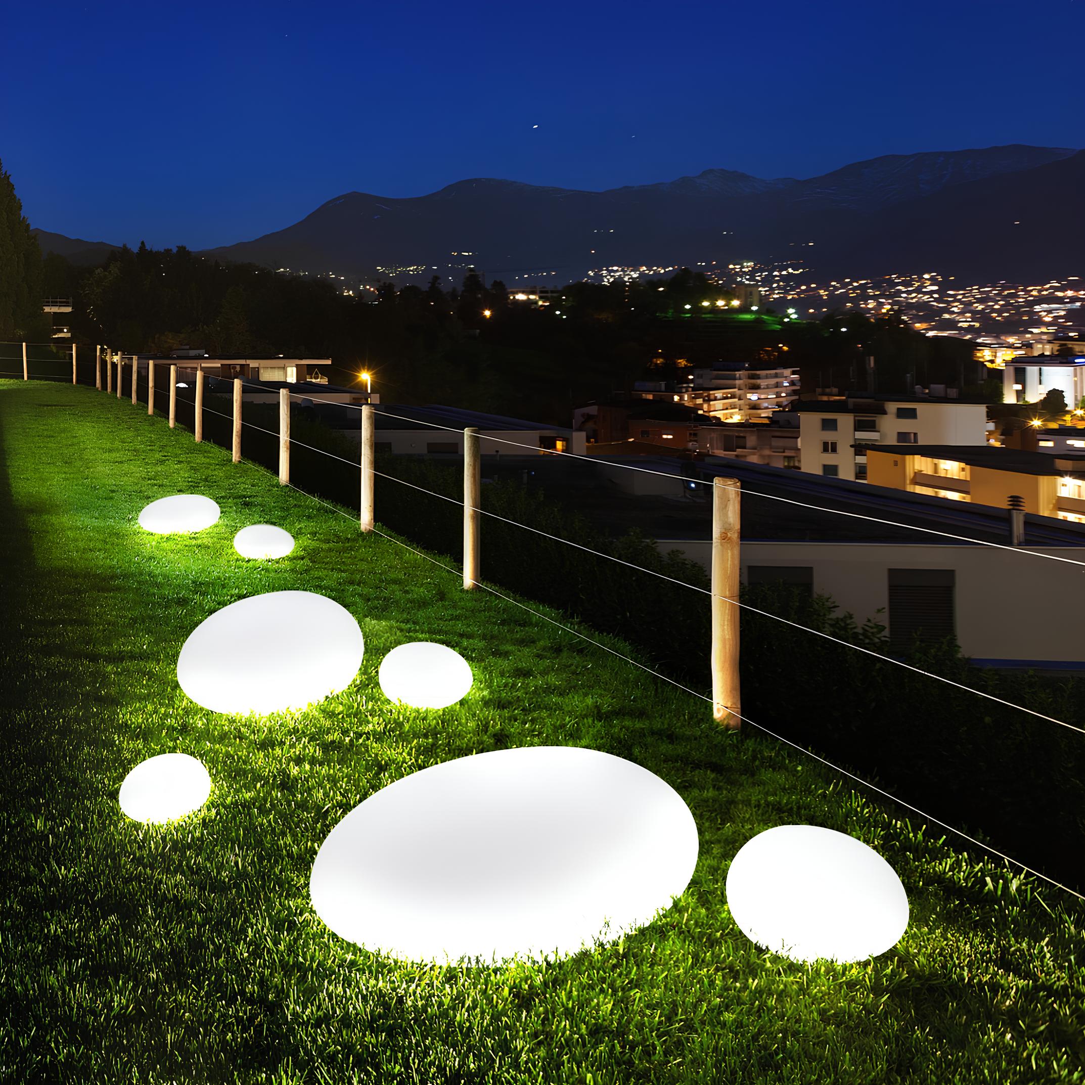 Stenen Lamp - Oplaadbare USB Buiten Patio Tuinverlichting-Boutique Moda