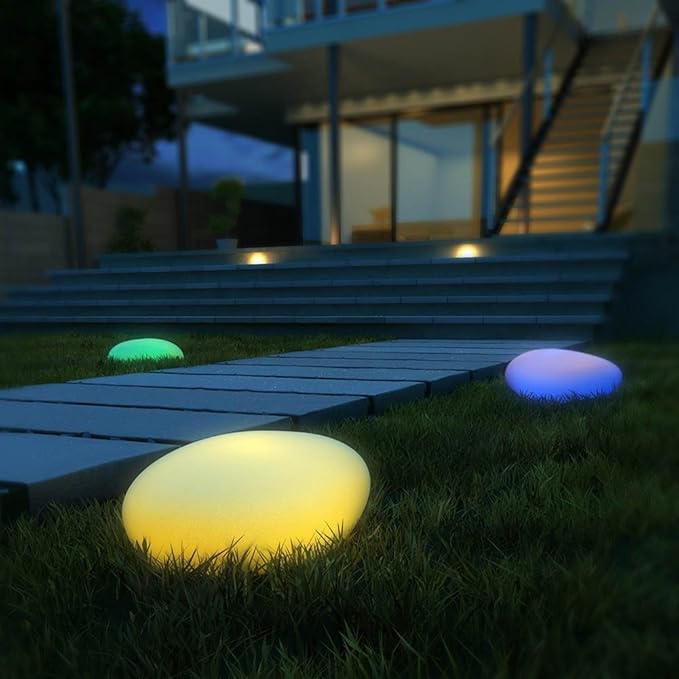 Stenen Lamp - Oplaadbare USB Buiten Patio Tuinverlichting-Boutique Moda