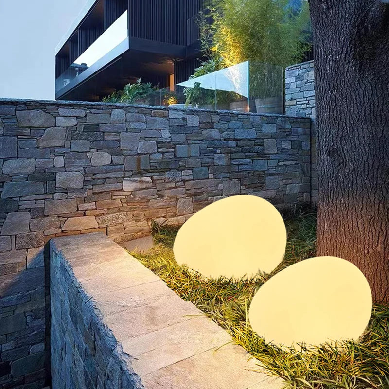 Stenen Lamp - Oplaadbare USB Buiten Patio Tuinverlichting-Boutique Moda