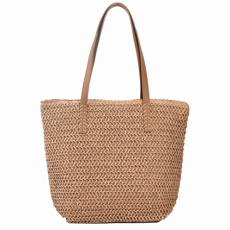 Strooitas - Grote zomerse schoudertas voor dames-Boutique Moda