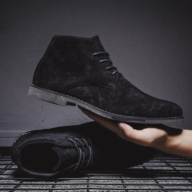 Suède Schoenen | Klassiek | Vetersluiting | Chukka-laars | Herenlaarzen-Boutique Moda