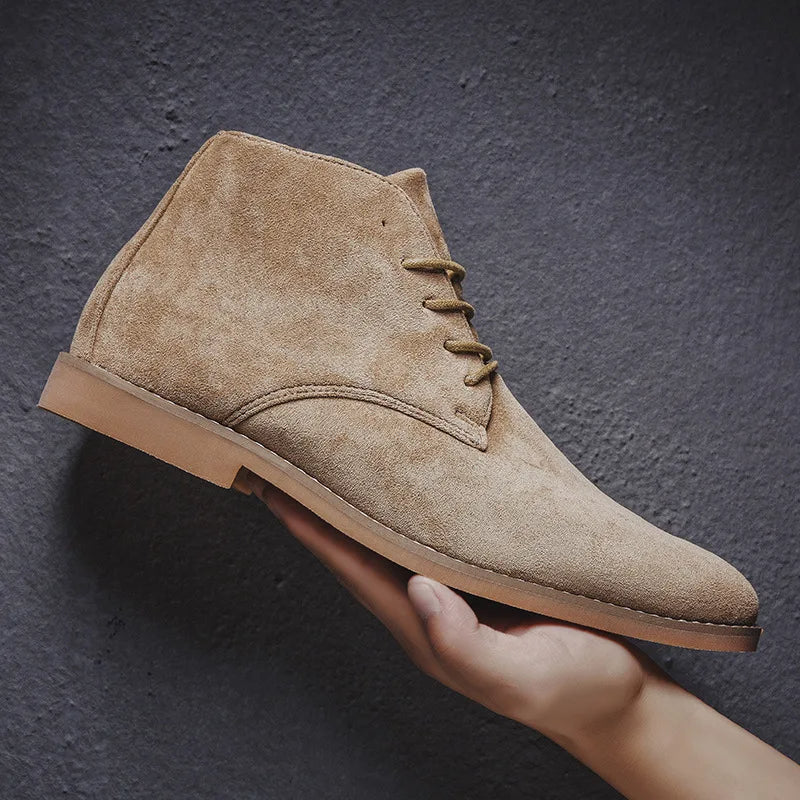 Suède Schoenen | Klassiek | Vetersluiting | Chukka-laars | Herenlaarzen-Boutique Moda