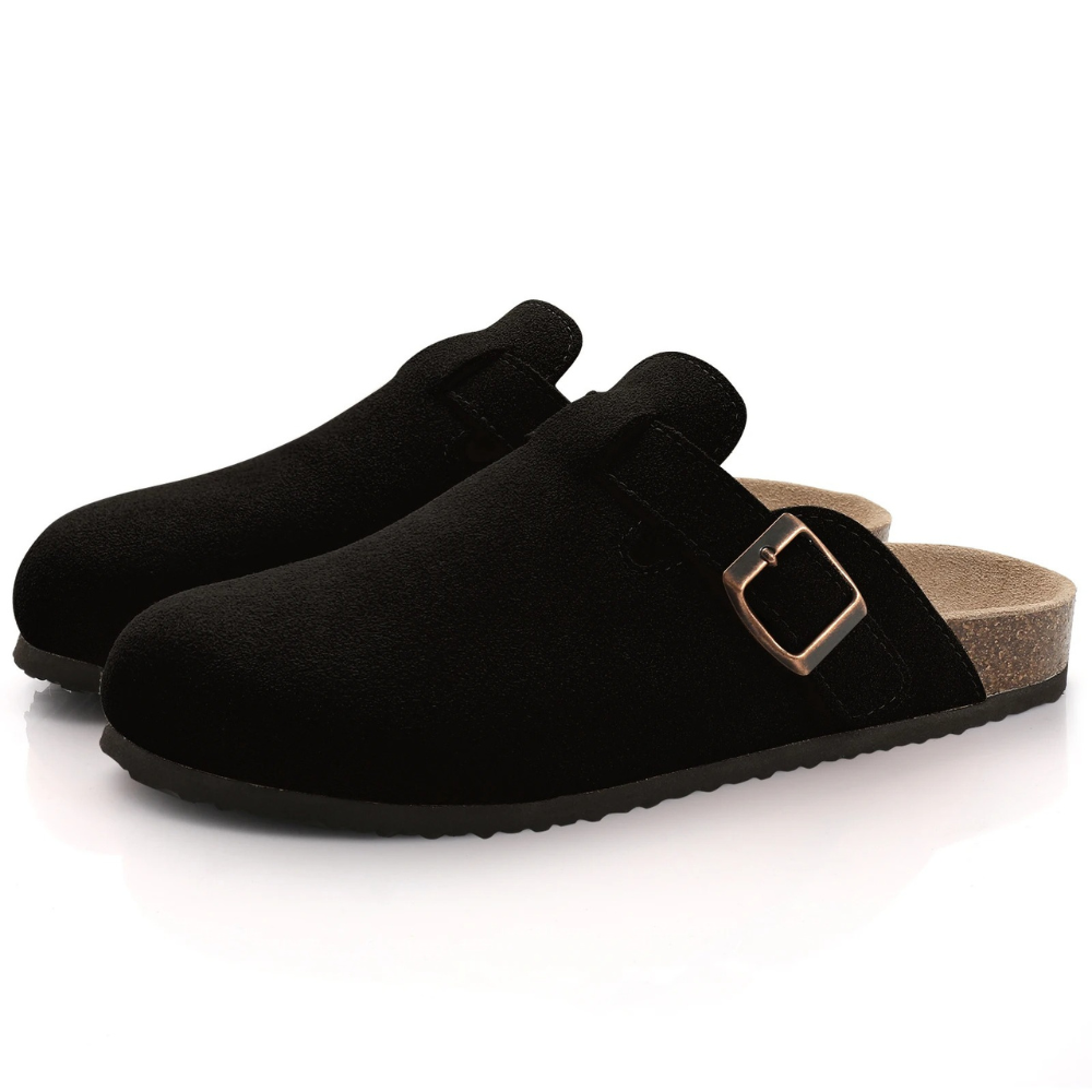 Suède klompen - comfortabele instapschoenen voor dames-Boutique Moda