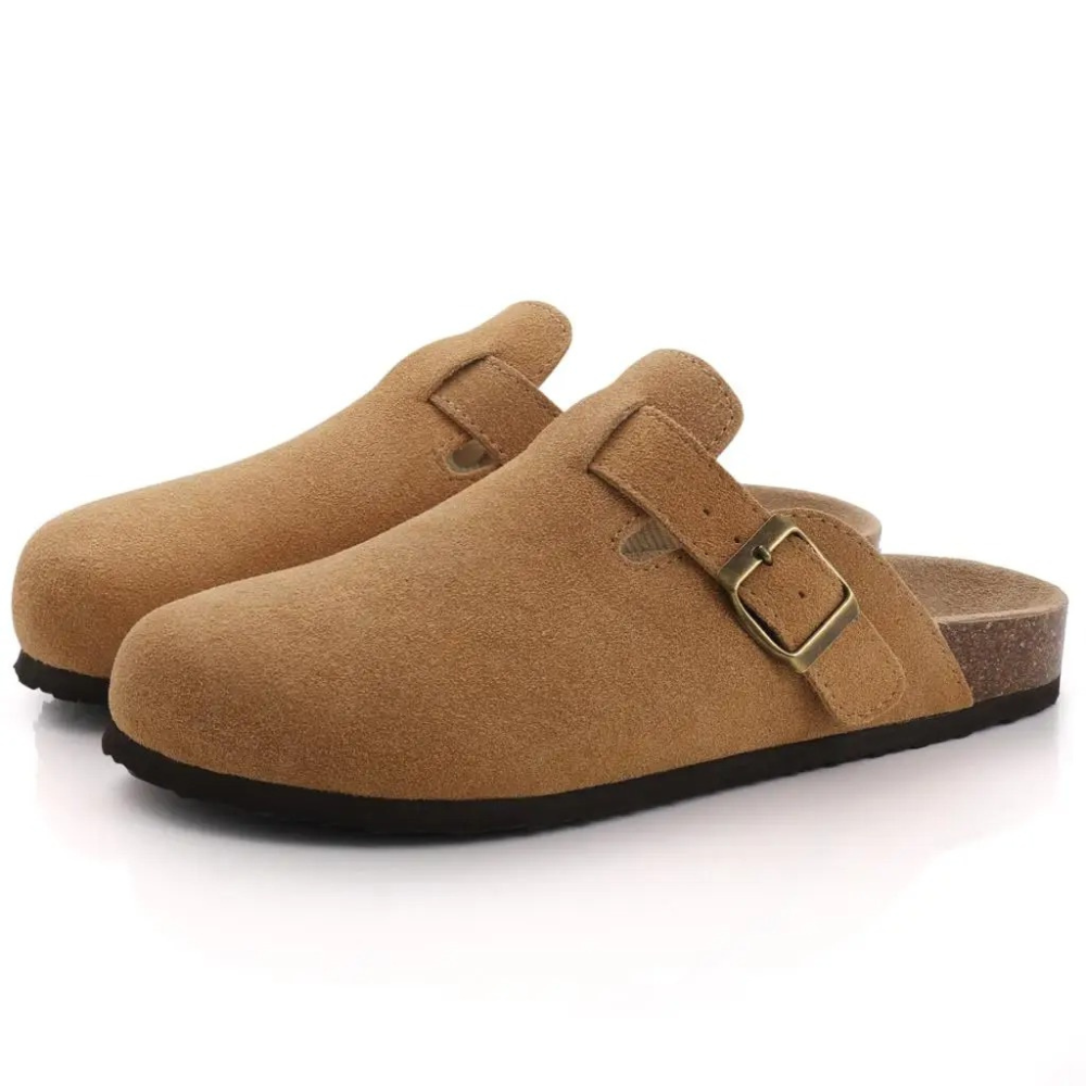 Suède klompen - comfortabele instapschoenen voor dames-Boutique Moda