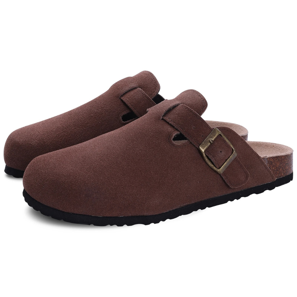 Suède klompen - comfortabele instapschoenen voor dames-Boutique Moda