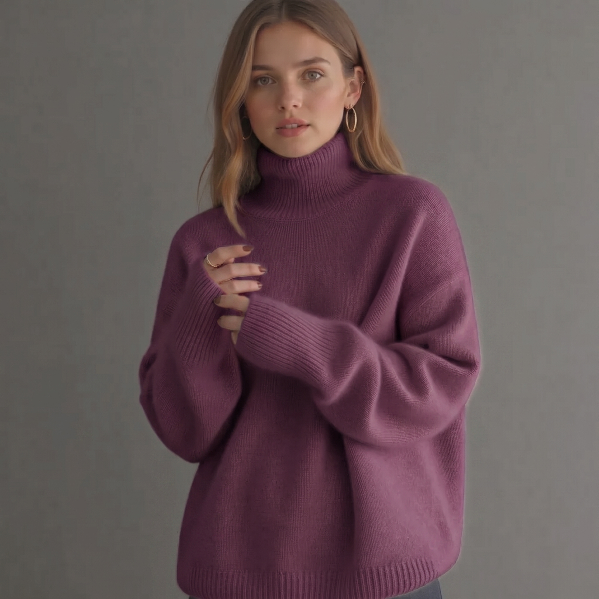 Sweater | Casual | Effen pullover voor dames-Boutique Moda