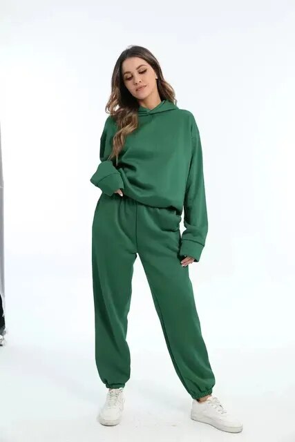 Sweatset - Met capuchon - Comfortabel - Joggingpakken - Dames trainingspak-Boutique Moda