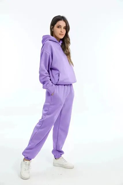 Sweatset - Met capuchon - Comfortabel - Joggingpakken - Dames trainingspak-Boutique Moda