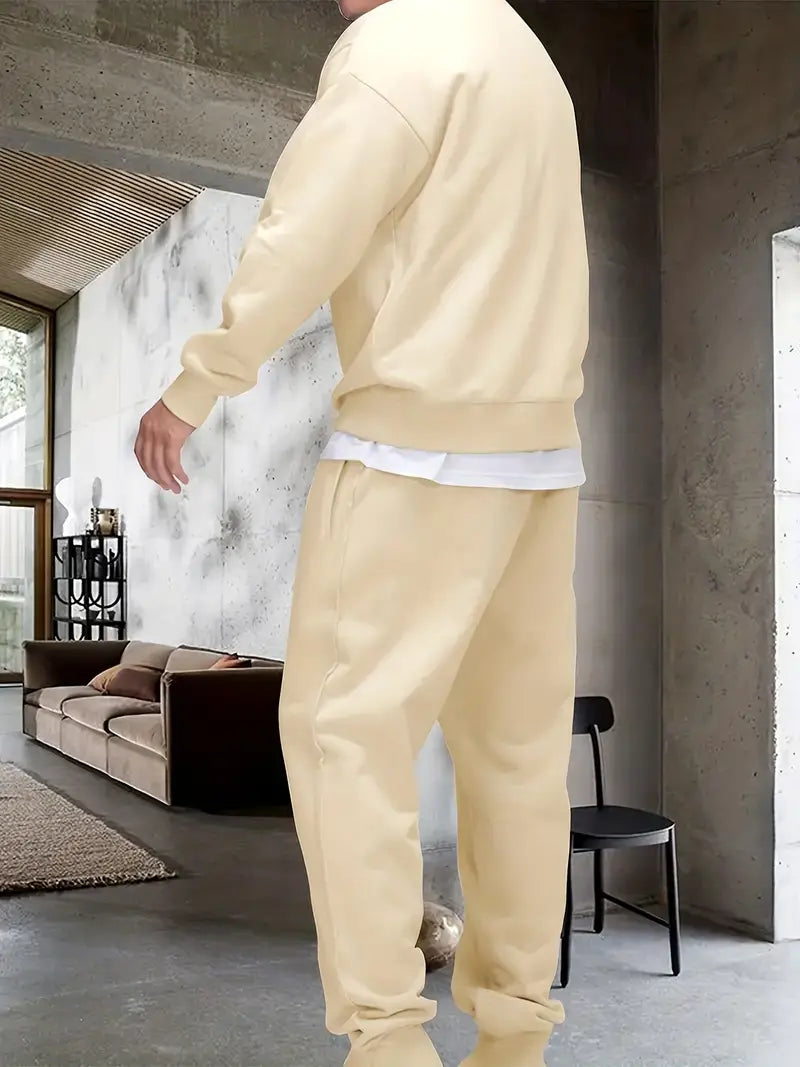 Sweatshirt en joggingbroek set | Trekkoord | Tweedelig | Sweatset | Joggingpakken voor heren-Boutique Moda