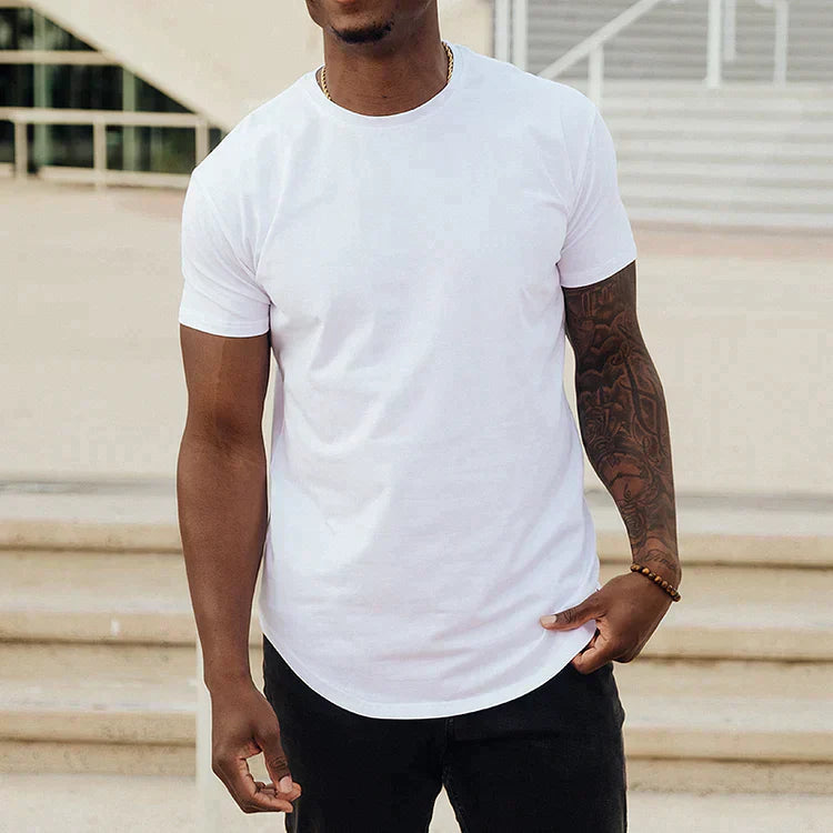 T-shirt - Ronde Hals - Short Mouw - Overhemden - Herenkleding-Boutique Moda