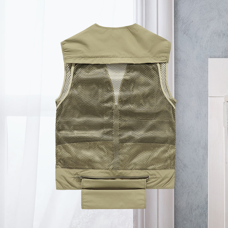 Tactisch vest met rits | Zakken | Cargo Vest | Herenvest-Boutique Moda