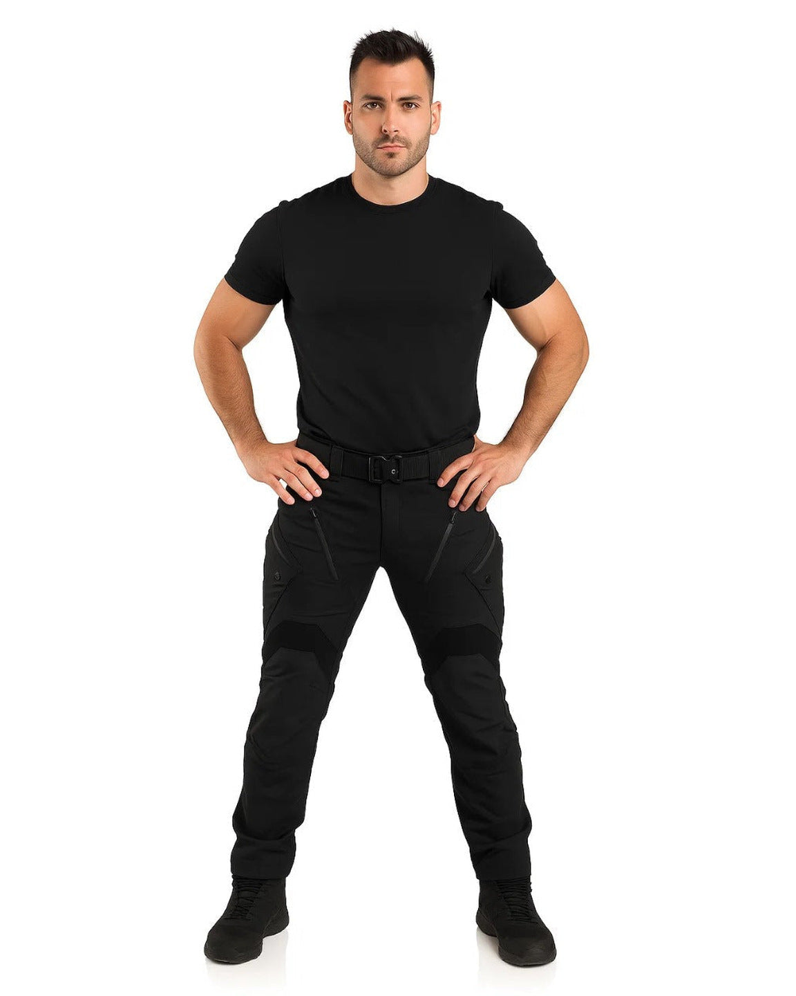 Werkbroek Heren – Tactische Cargobroek met Kniestukken en Ritszakken-Boutique Moda