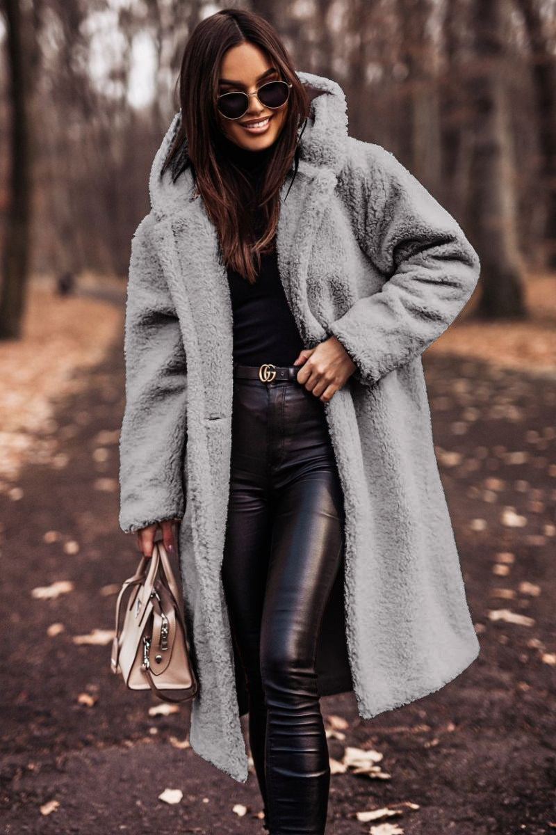 Teddy Coat | Hooded | Faux Fur | Long Coat | Women's Winter Coat-Boutique Moda