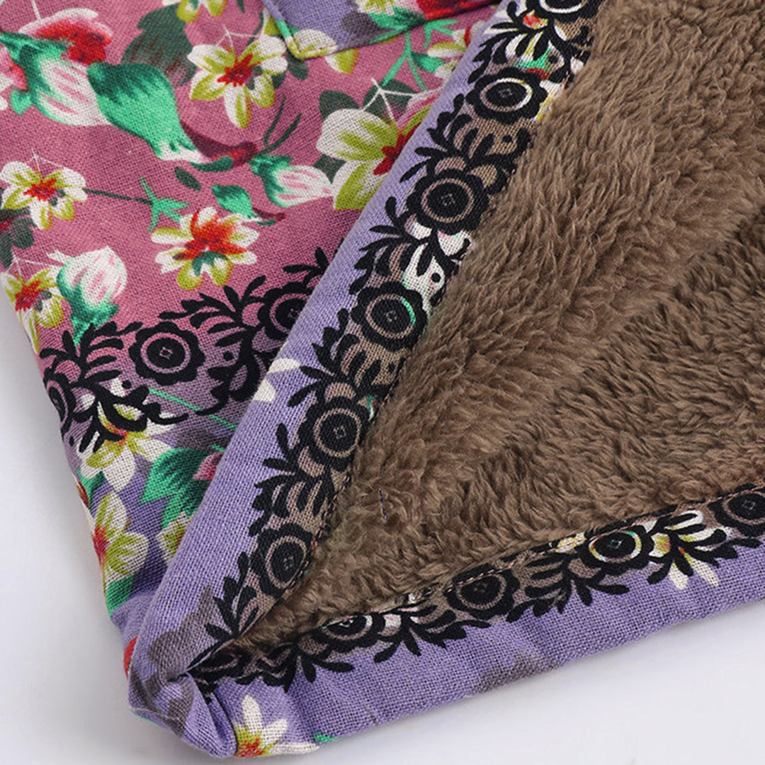 Teddyjas - Bloemen - Rits - Jas met capuchon - Damesjas-Boutique Moda