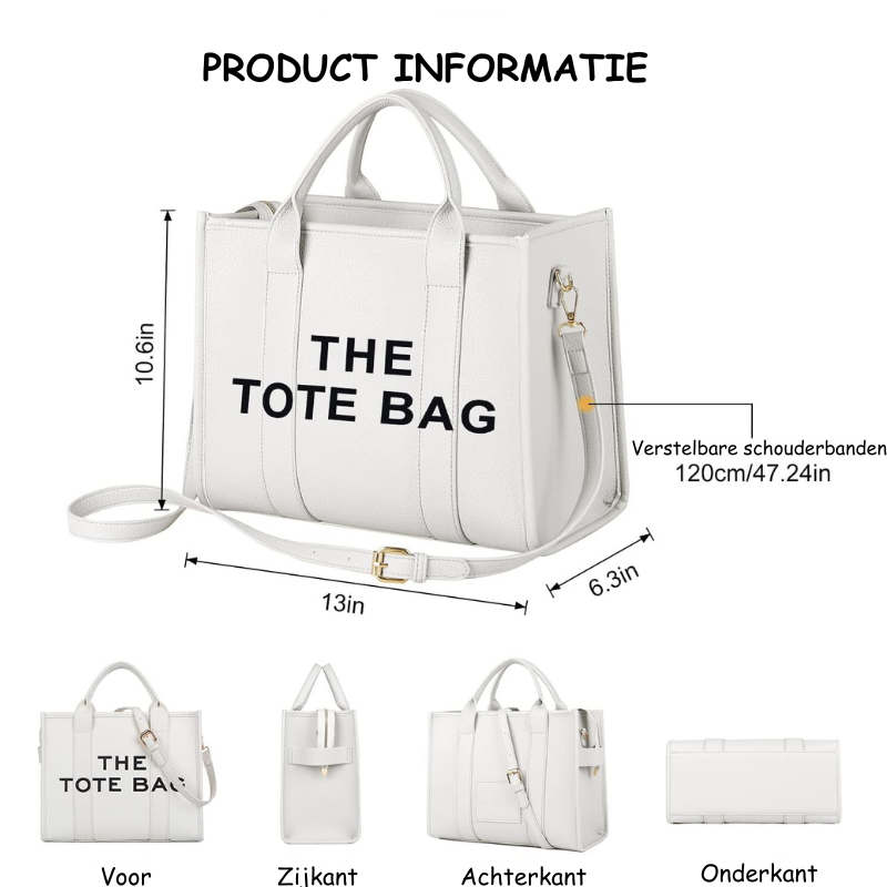 The Tote Bag | Stijlvolle design handtas met korte en lange hendel-Boutique Moda