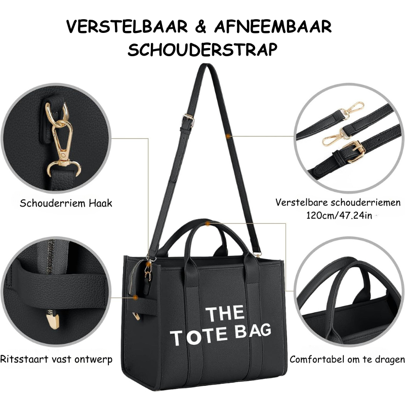 Totebag – stijlvolle handtas van imitatieleer voor dames-Boutique Moda