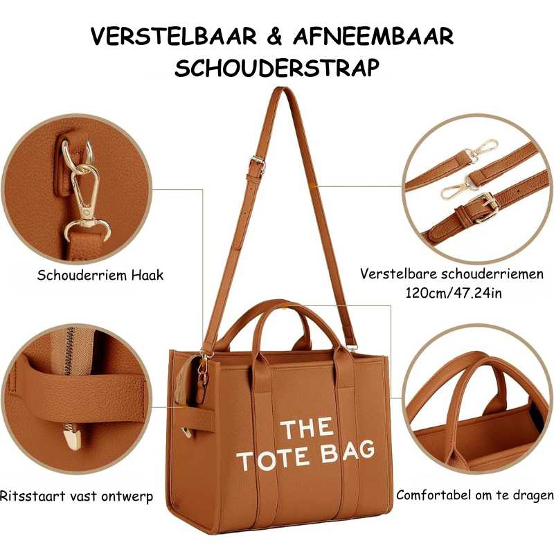 Totebag – stijlvolle handtas van imitatieleer voor dames-Boutique Moda