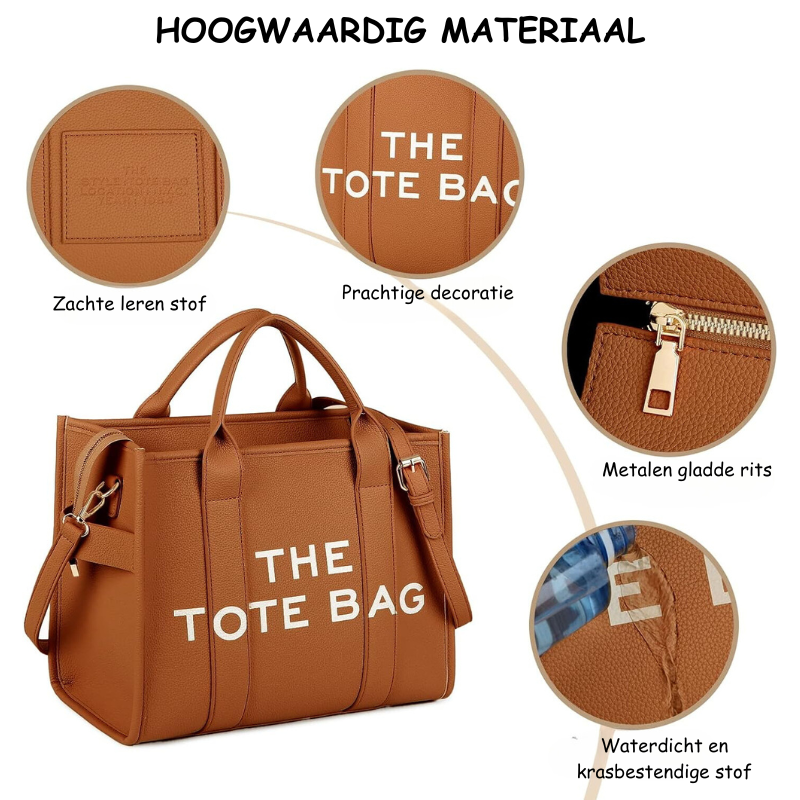 Totebag – stijlvolle handtas van imitatieleer voor dames-Boutique Moda