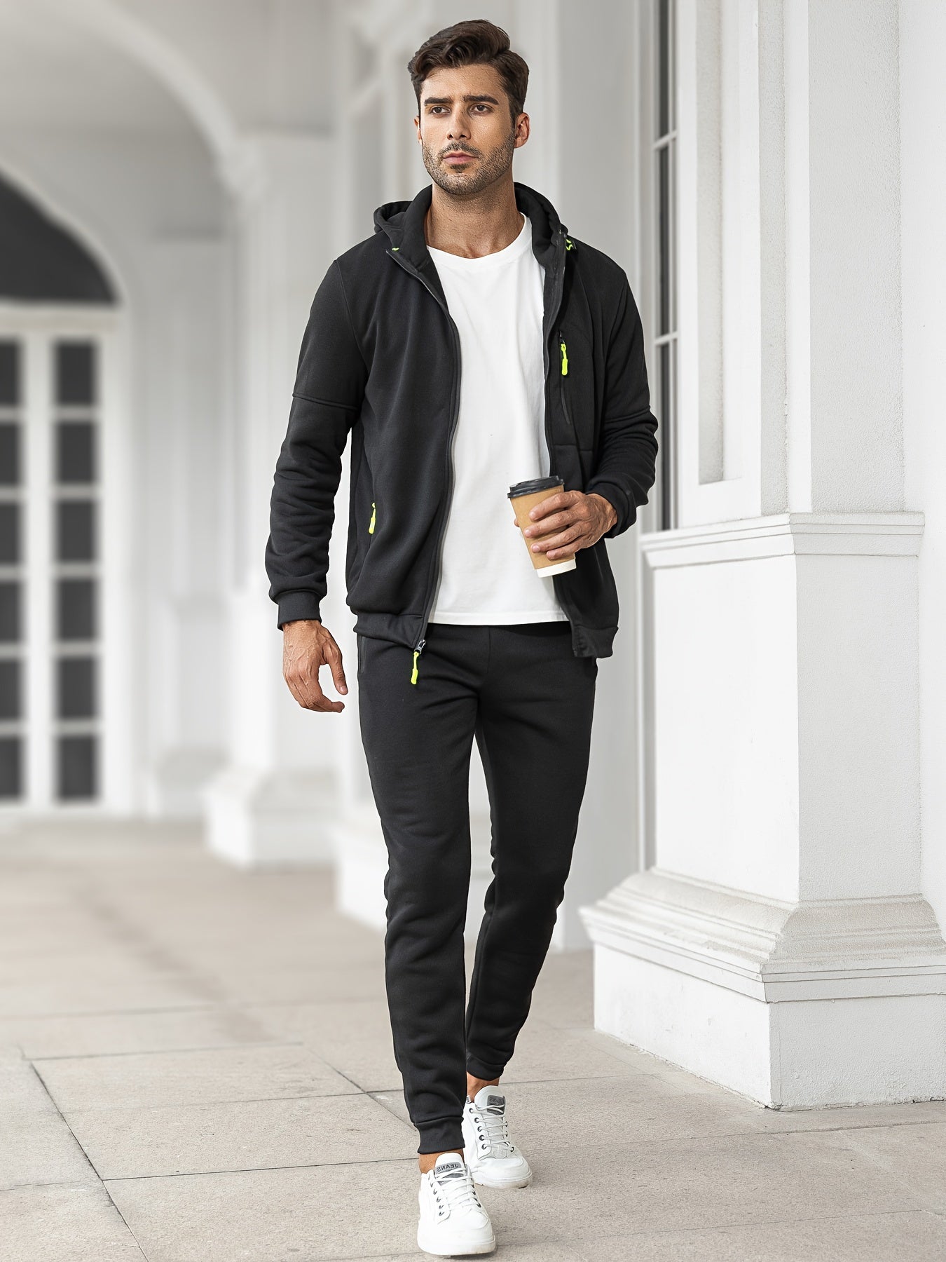 Trainingspak | Casual | Zip-Up | Hoodie en Sweatbroek Set | Heren Joggingpak-Boutique Moda