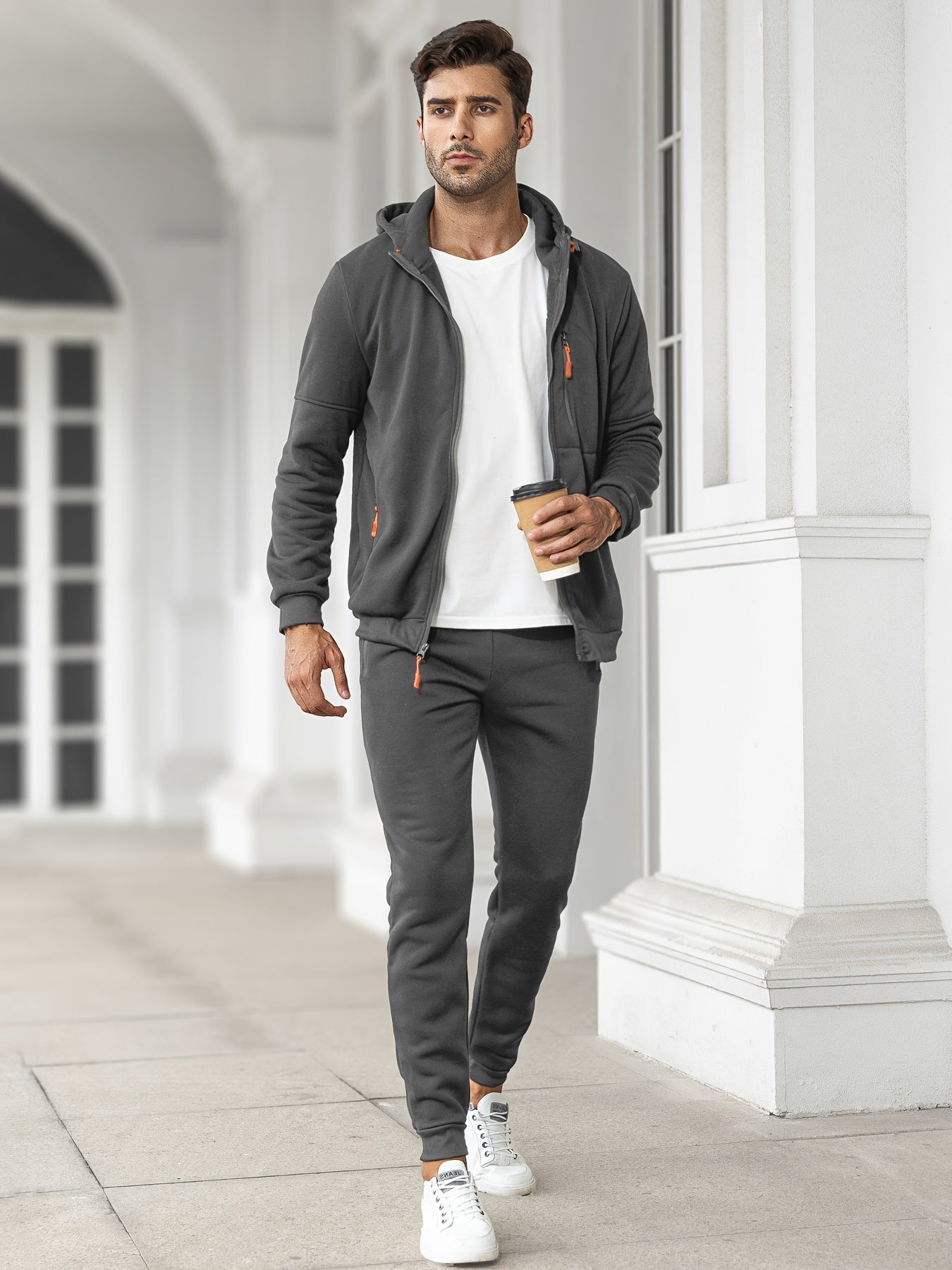 Trainingspak | Casual | Zip-Up | Hoodie en Sweatbroek Set | Heren Joggingpak-Boutique Moda