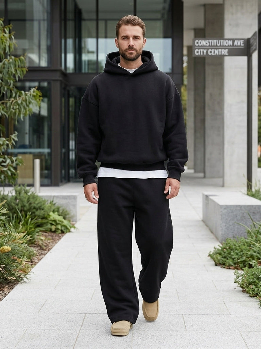 Trainingspak - Met capuchon - Rechte pijpen - Set met hoodie en joggingbroek - Trainingspak voor heren-Boutique Moda
