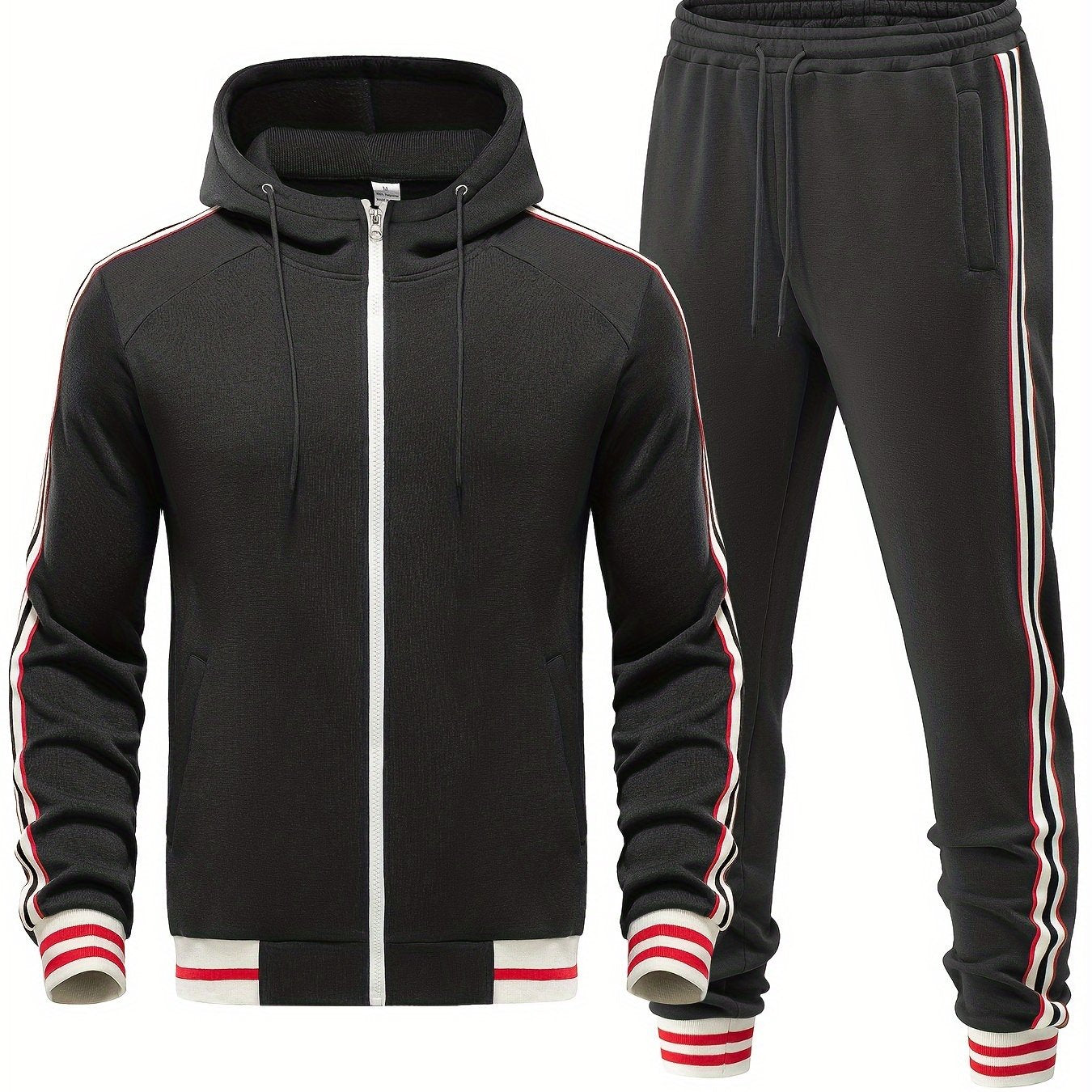 Trainingspak - Tweedelige Zip-Up Hoodie en Joggerset voor heren-Boutique Moda