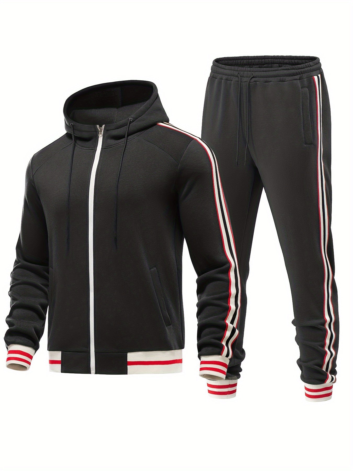 Trainingspak - Tweedelige Zip-Up Hoodie en Joggerset voor heren-Boutique Moda