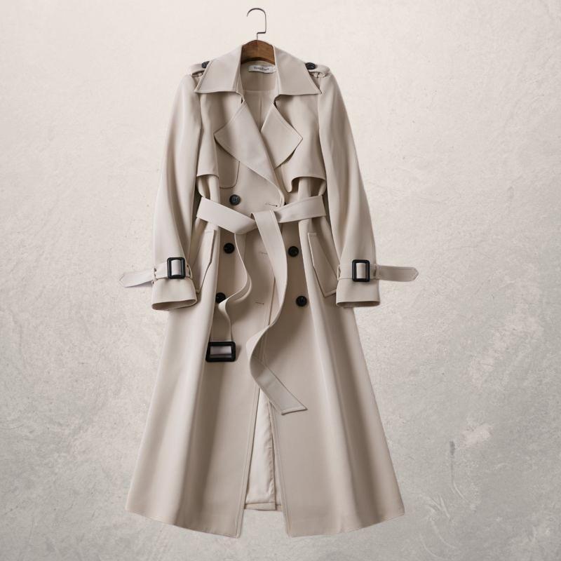 Trenchcoat - Double Breasted - Riem - Lange Jas - Trenchcoat Vrouwen-Boutique Moda