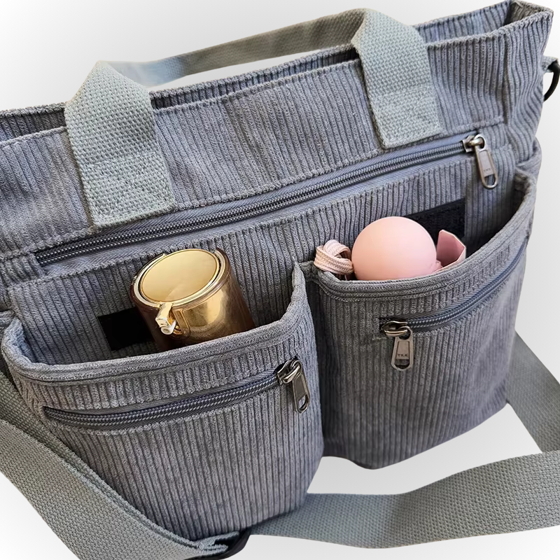 Urban Cord | Corduroy Shopper | Laptoptas Schoudertas-Boutique Moda