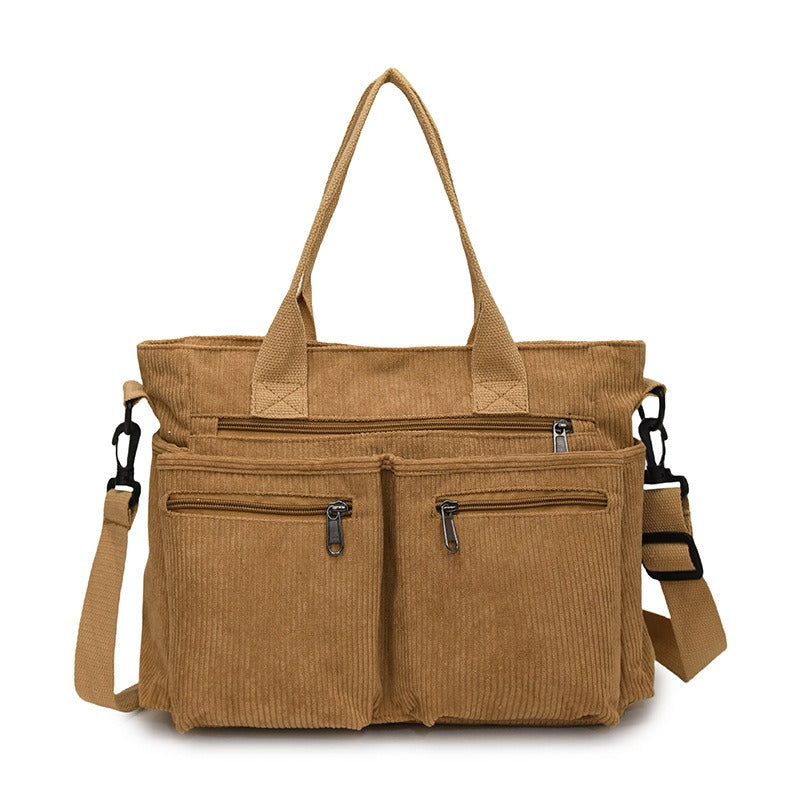 Urban Cord | Corduroy Shopper | Laptoptas Schoudertas-Boutique Moda