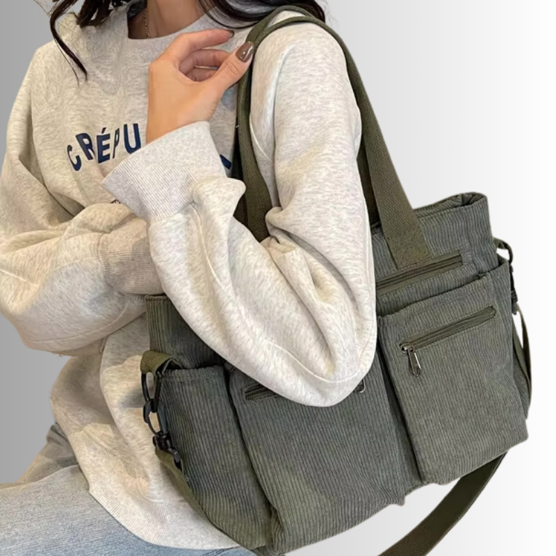 Urban Cord | Corduroy Shopper | Laptoptas Schoudertas-Boutique Moda