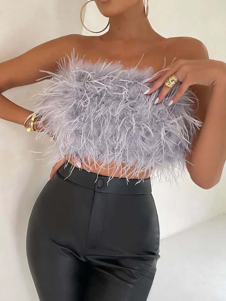Veren Top - Bandeau - Feest - Strapless Top - Gewas Top-Boutique Moda
