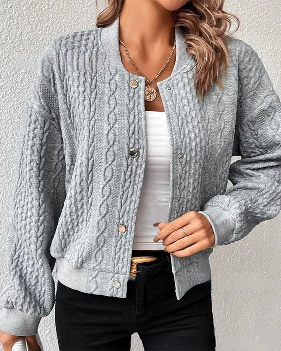 Vest - Gebreid - Knopen - Overhemd - Dameskleding-Boutique Moda