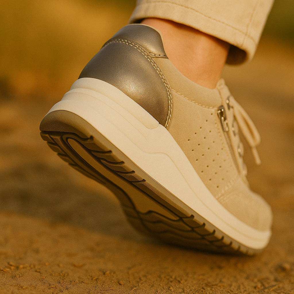 Walkingschoenen - Ademende vetersneakers voor dames-Boutique Moda