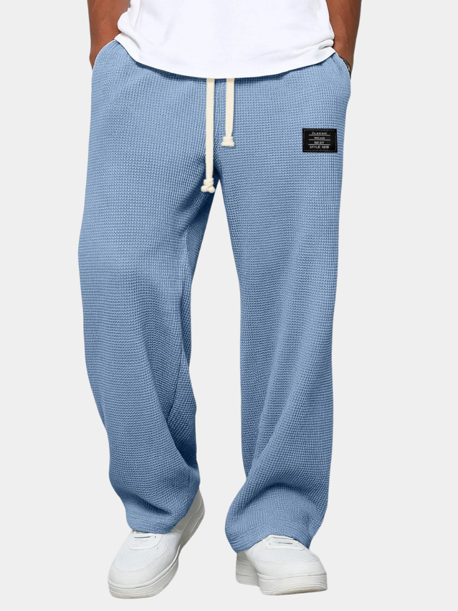 Wijde Broek Heren | Comfortabele Broek Met Koord-Boutique Moda