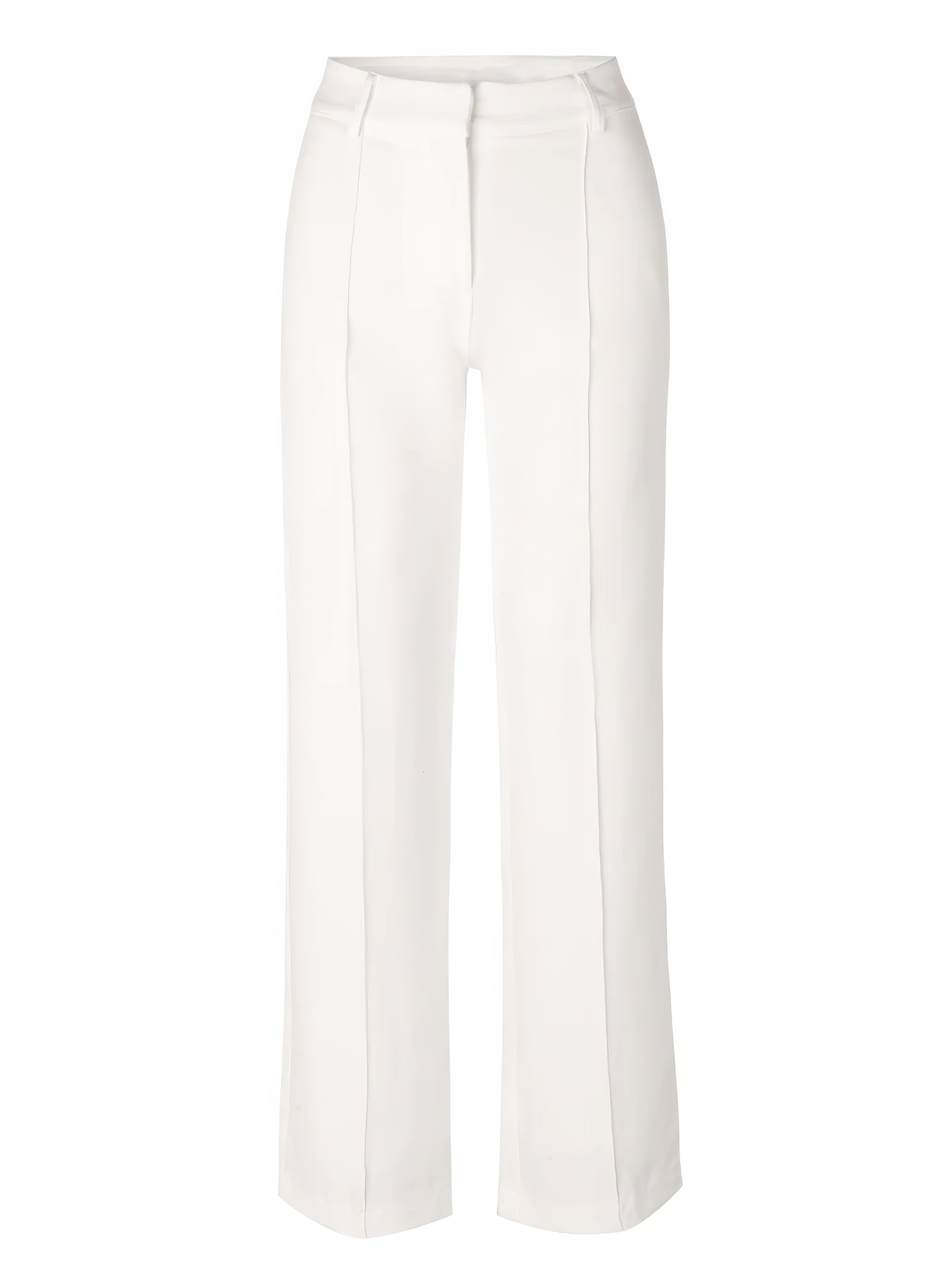 Wijde broeken | Uitlopend | Naad aan de voorkant | Broek met hoge taille | Damesbroeken-Boutique Moda