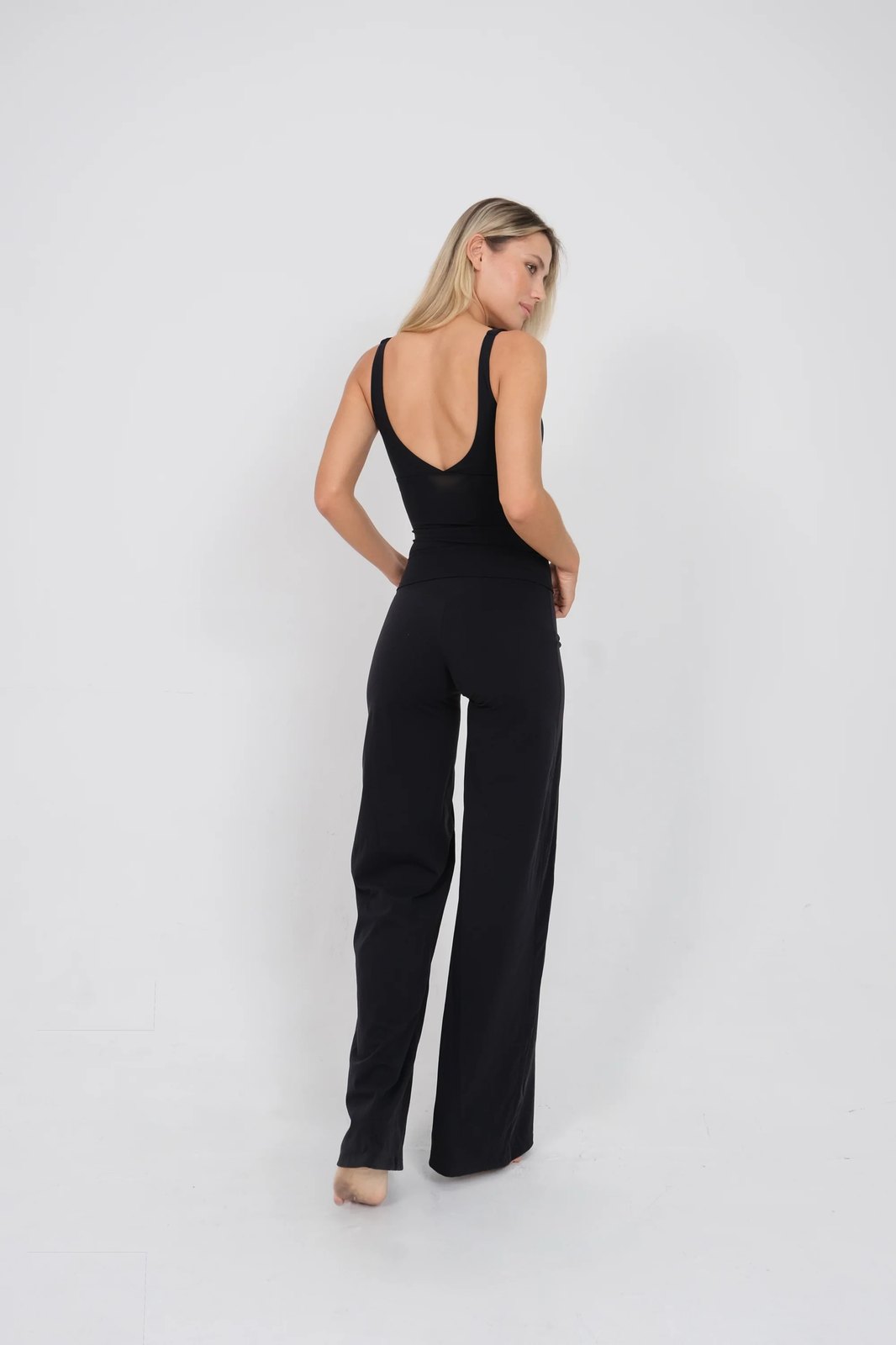Wikkeltop Dames | Sporttop met V-Hals | Uitneembare Pads-Boutique Moda