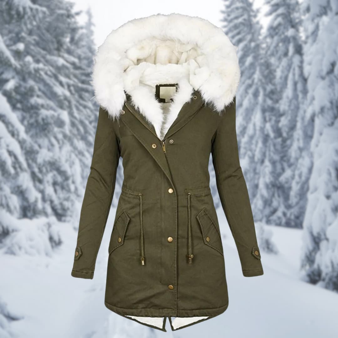 Winter Parka | Kap | Bont gevoerd | Winterjas | Winterjassen Vrouwen-Boutique Moda