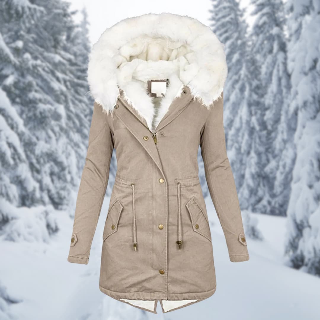 Winter Parka | Kap | Bont gevoerd | Winterjas | Winterjassen Vrouwen-Boutique Moda
