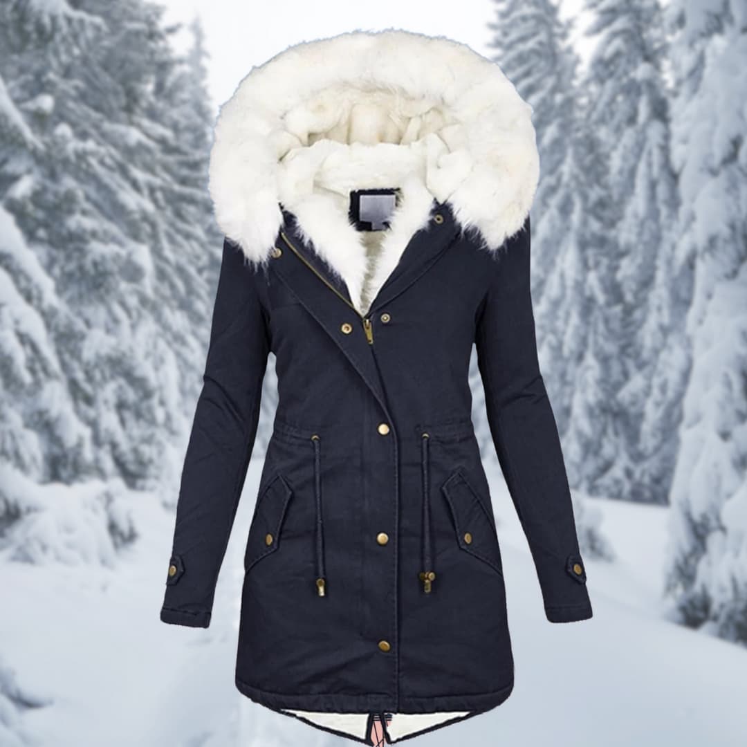 Winter Parka | Kap | Bont gevoerd | Winterjas | Winterjassen Vrouwen-Boutique Moda
