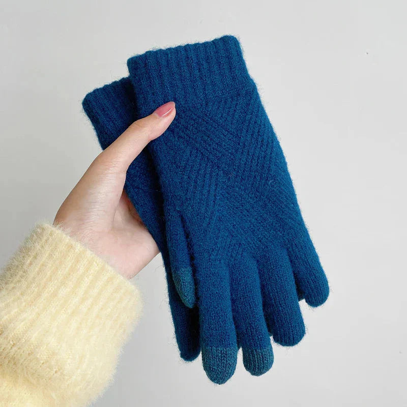 Winterhandschoenen | Touchscreen | Warm | Gebreide Handschoenen | Kasjmier Handschoenen-Boutique Moda