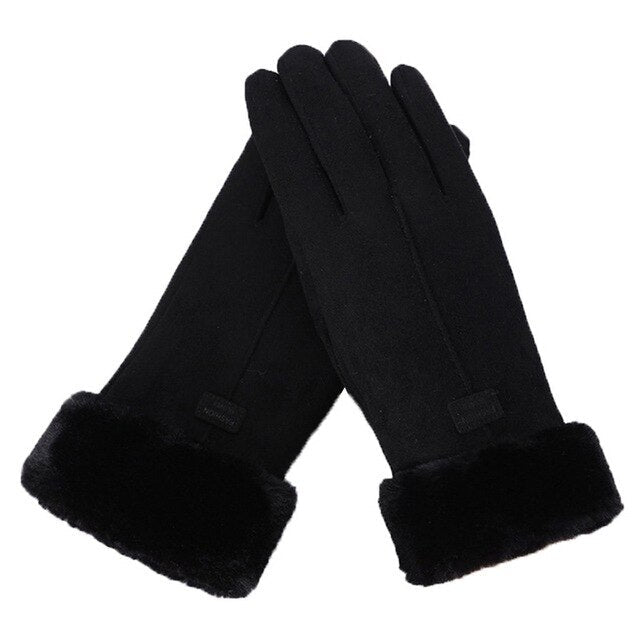 Winterhandschoenen - Warm - Bont gevoerd - TouchScreen handschoenen - Vrouwenhandschoenen-Boutique Moda