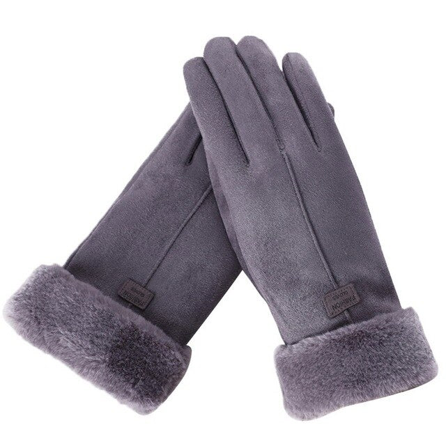 Winterhandschoenen - Warm - Bont gevoerd - TouchScreen handschoenen - Vrouwenhandschoenen-Boutique Moda