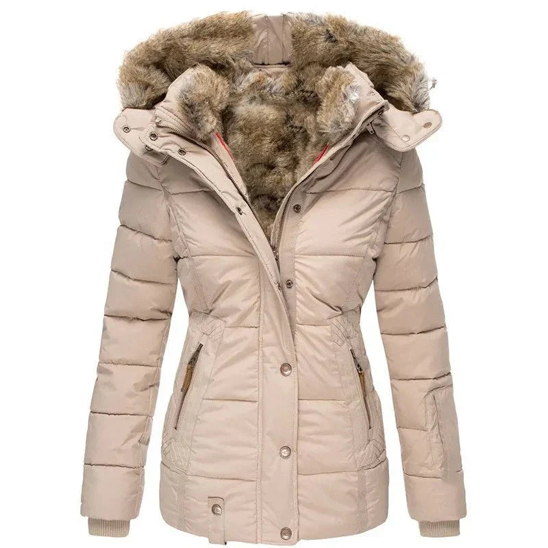 Winterjas | Capuchon | Parka | Gevoerde Jas met Imitatiebont | Winterjas voor Vrouwen
