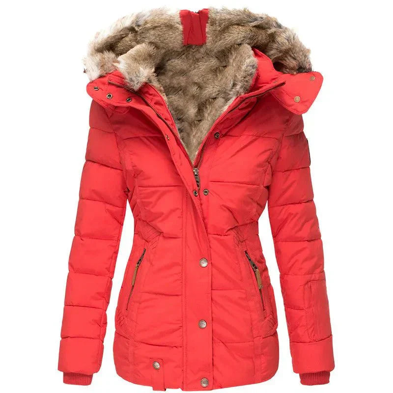 Winterjas | Capuchon | Parka | Gevoerde Jas met Imitatiebont | Winterjas voor Vrouwen