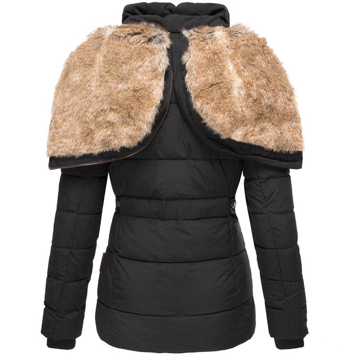 Winterjas | Capuchon | Parka | Gevoerde Jas met Imitatiebont | Winterjas voor Vrouwen