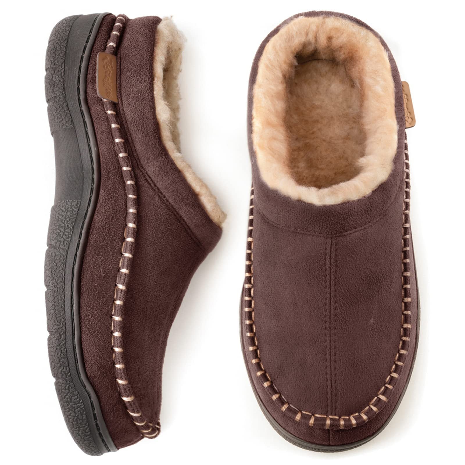 Winterklompen | Warm | Bontgevoerd | Slip-On Schoenen | Herenslippers-Boutique Moda