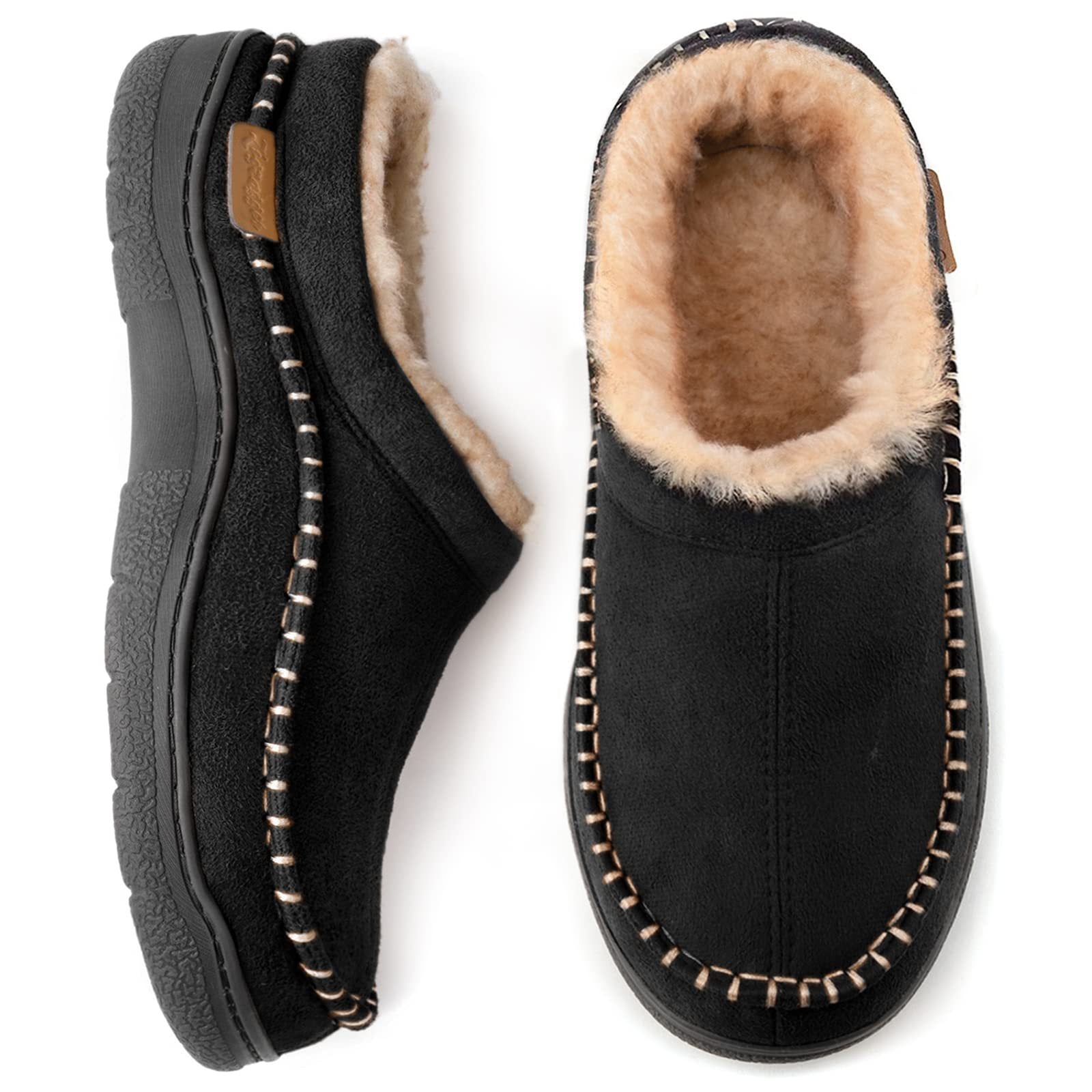 Winterklompen | Warm | Bontgevoerd | Slip-On Schoenen | Herenslippers-Boutique Moda
