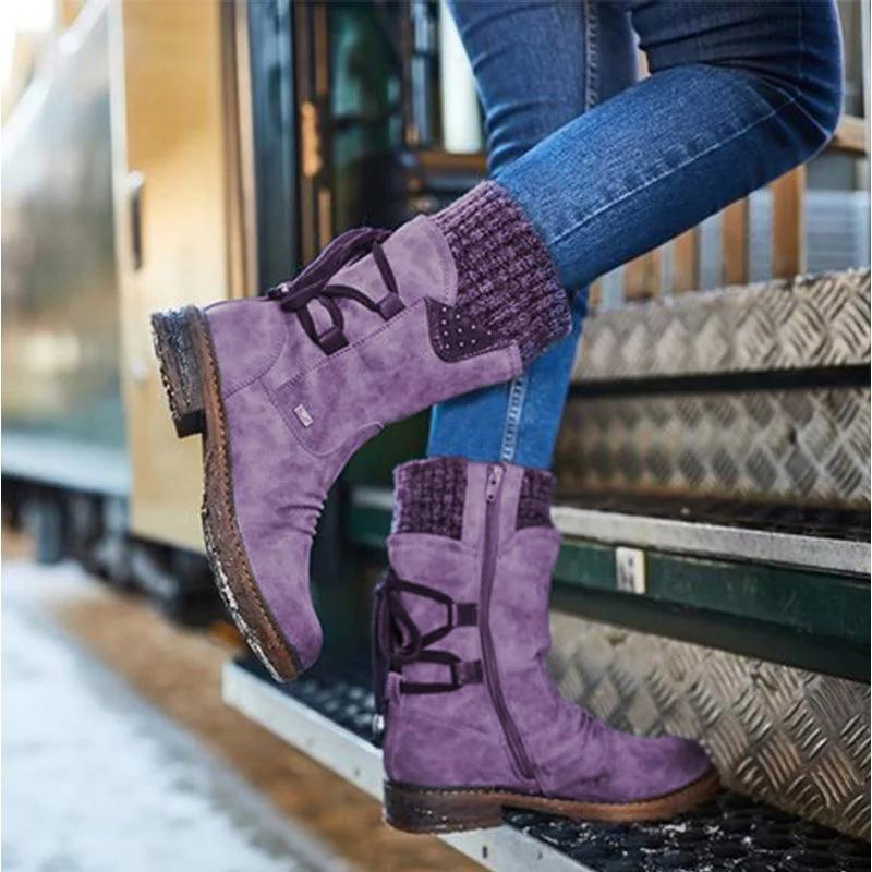 Winterlaarzen | Rits | Antislip | Sneeuwlaarzen | Dameslaarzen